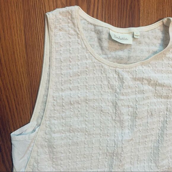 ANTHROPOLOGIE Deletta Ivory Embroidered Top Small - Picture 2 of 16